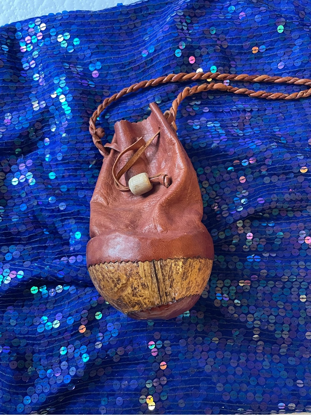 Antique Coconut Leather Purse